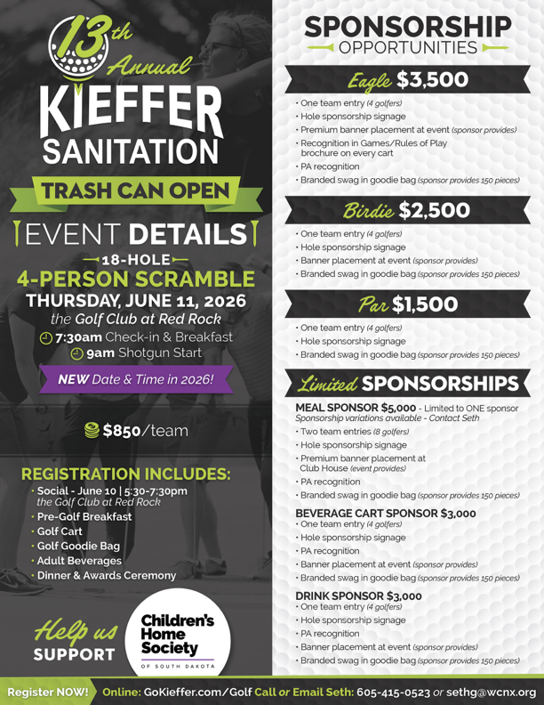 KIEFFER GOLF 2026 FLYER